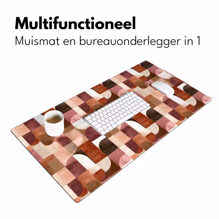 Geometrie - Modern - Retro Muismat XXL klein 681 -sfeer4