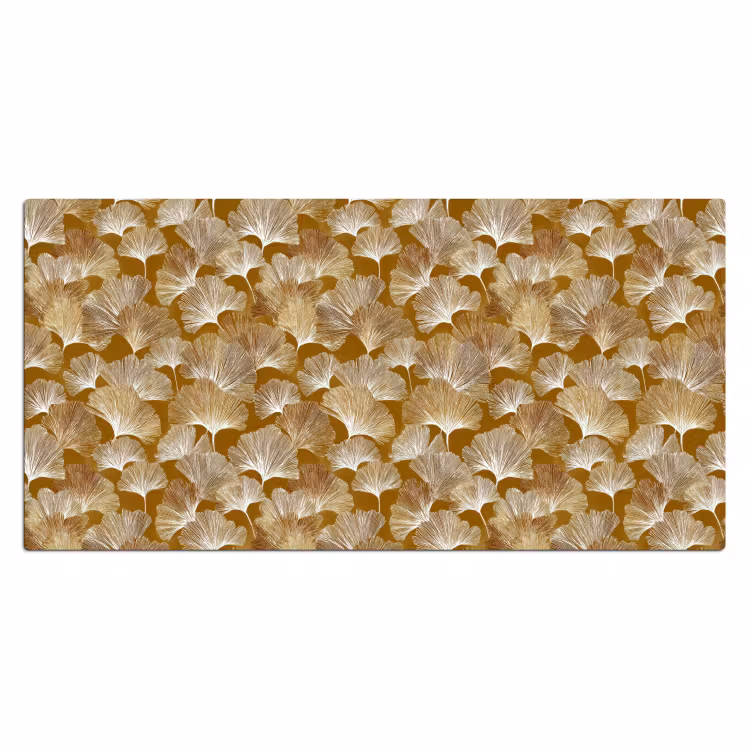 Ginkgo - Bladeren - Goud Muismat XXL klein 681 -3d_leeg