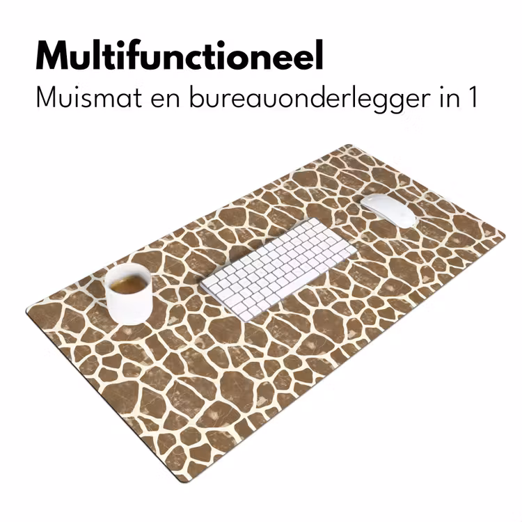 Giraf - Klassiek - Bruin Muismat XXL klein 681 -sfeer4