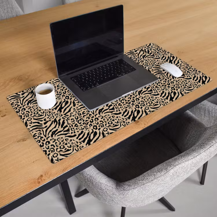 Giraf - Zebra - Motief - Bruin Muismat XXL klein 681 -sfeer1