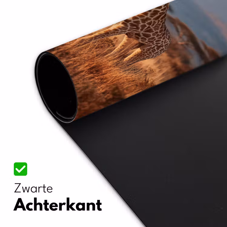 Giraffen - Hoog gras - Acaciabomen Muismat XXL klein -sfeer2