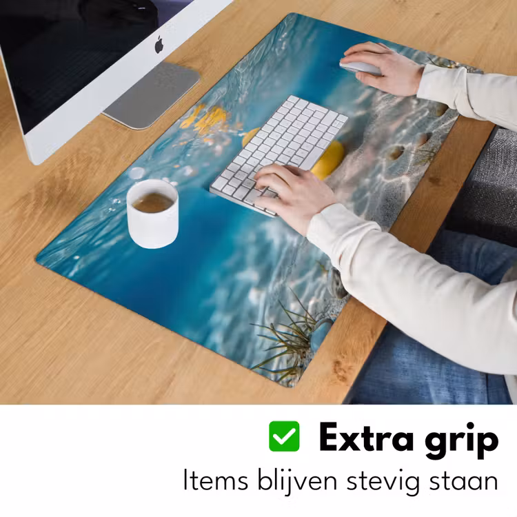Duikbril - Eend - Water Muismat XXL klein -sfeer3