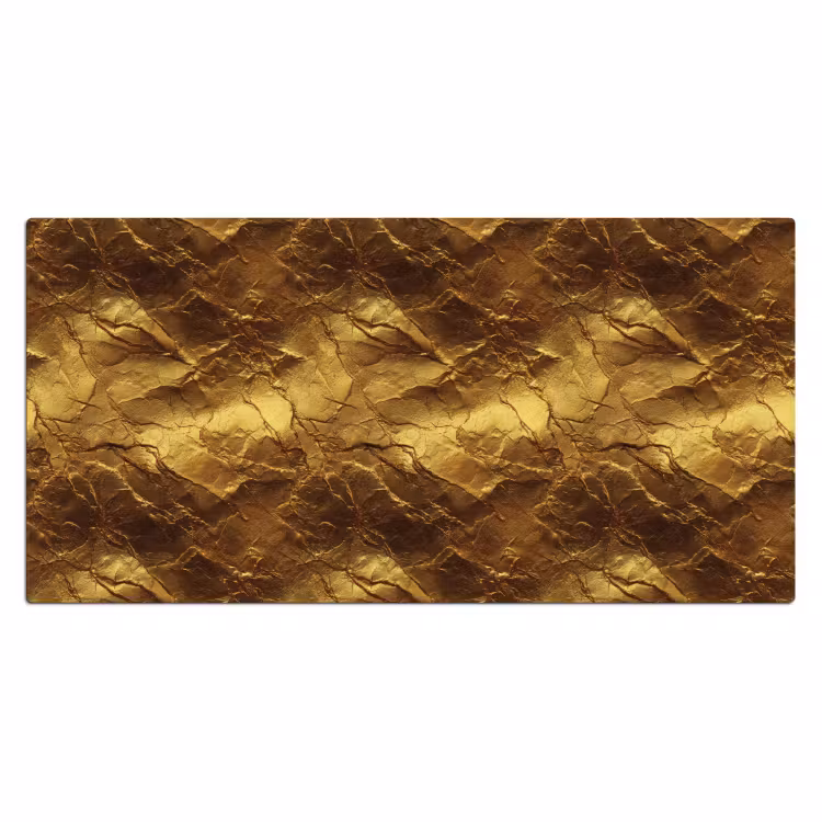 Bladgoud - Textuur  - Goud Muismat XXL klein 681 -3d_leeg