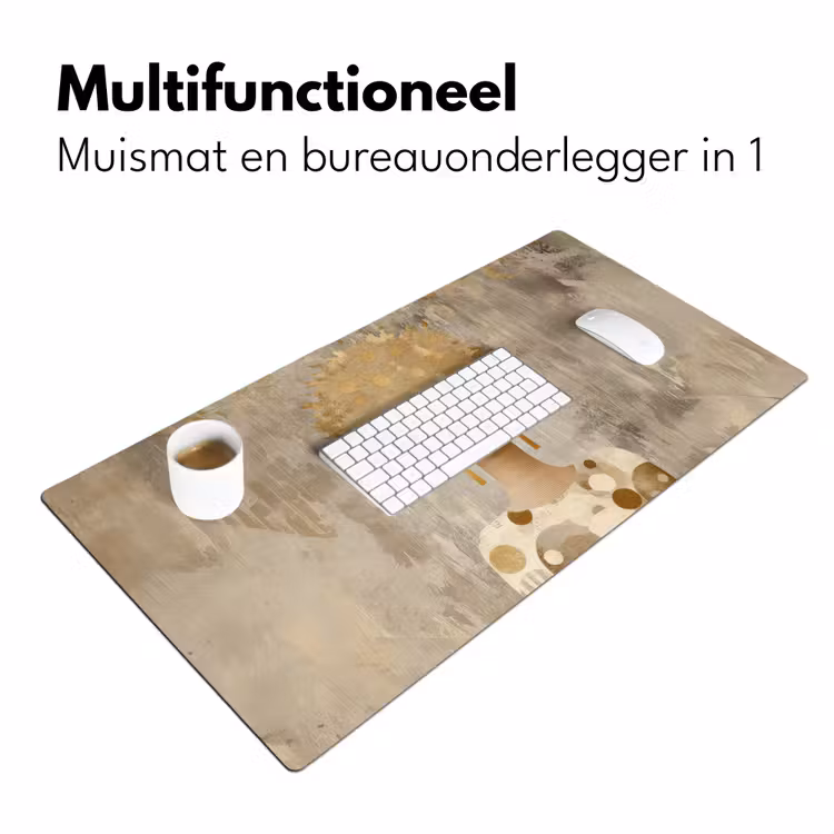 Goud - Portret - Vrouw Muismat XXL klein -sfeer4