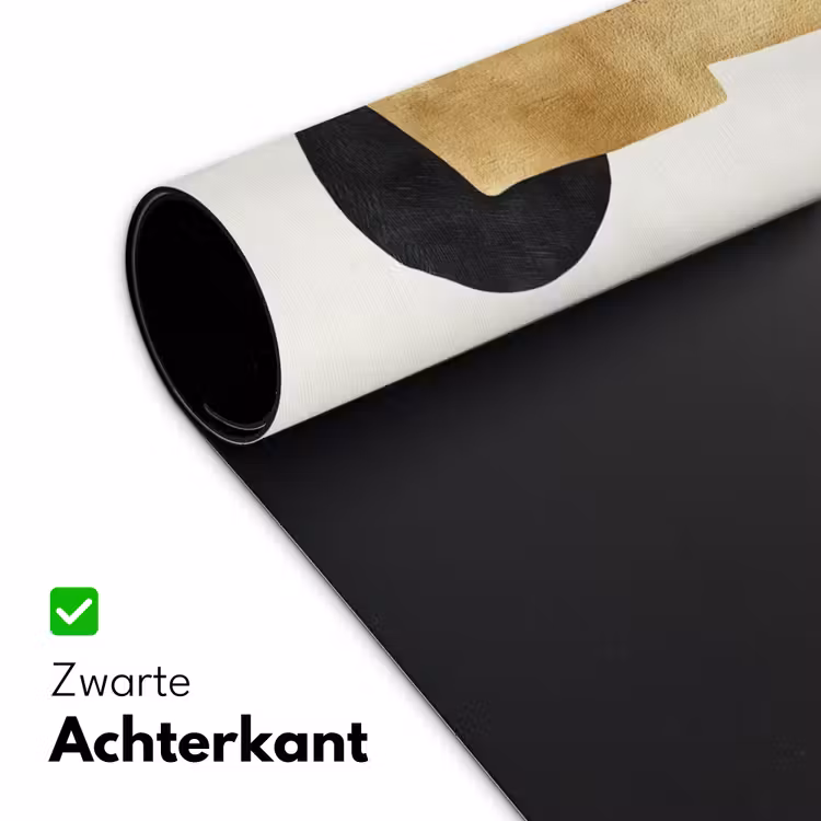 Goud - Rechthoeken - Cirkels - Abstract Muismat XXL klein -sfeer2