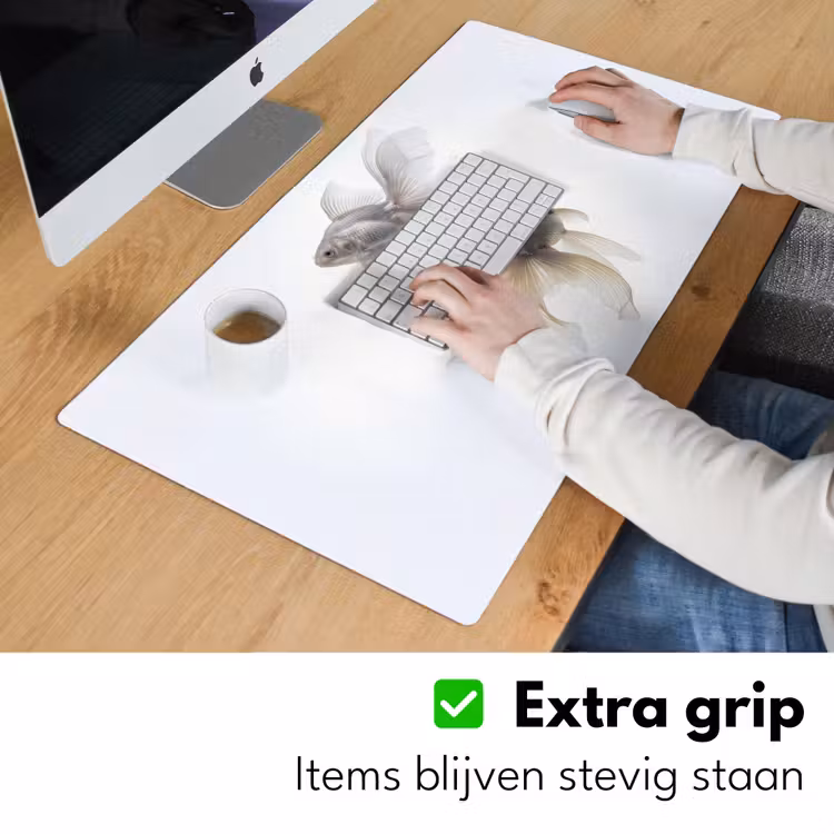 Goudvissen - Modern - Wit Muismat XXL klein -sfeer3
