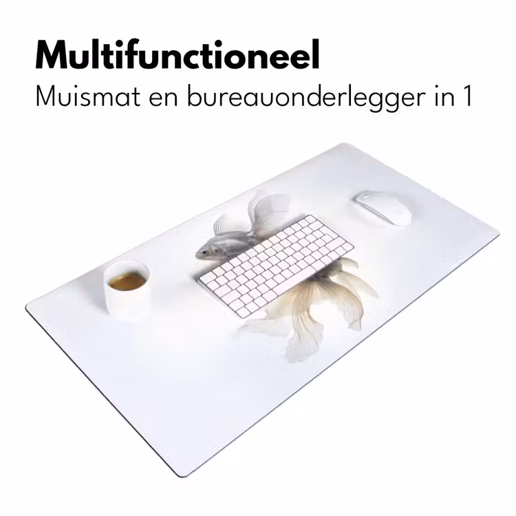 Goudvissen - Modern - Wit Muismat XXL klein -sfeer4