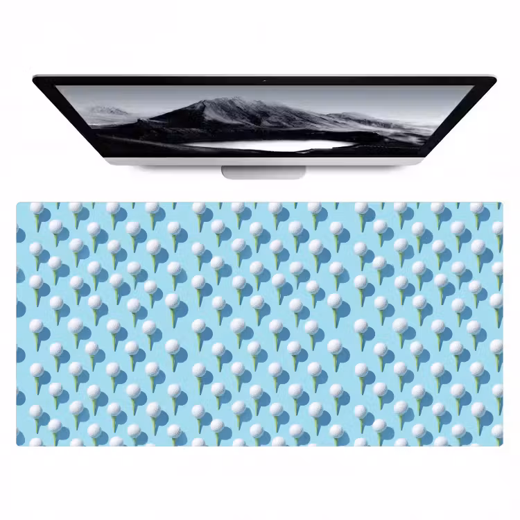 Golf - Ballen - Blauw Muismat XXL klein 681 -zzz3d
