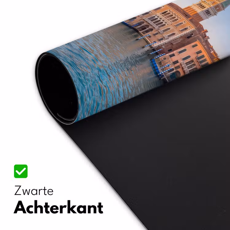Gondel - Venetië - Kanaal - Stadsgezicht - Avondlicht Muismat XXL klein -sfeer2