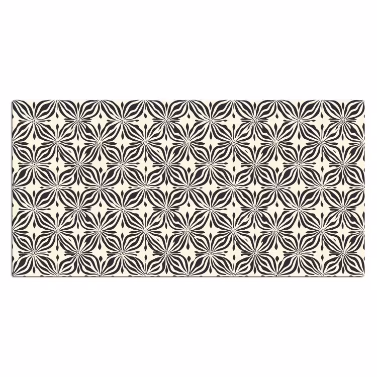 Grafisch - Patroon - Zwart Muismat XXL klein 681 -3d_leeg