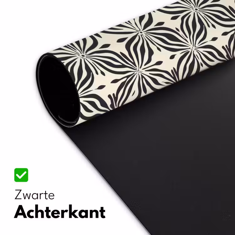Grafisch - Patroon - Zwart Muismat XXL klein 681 -sfeer2