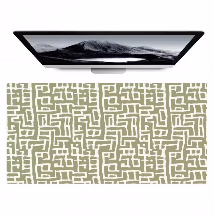 Grafisch - Patroon - Groen Muismat XXL klein 681 -zzz3d
