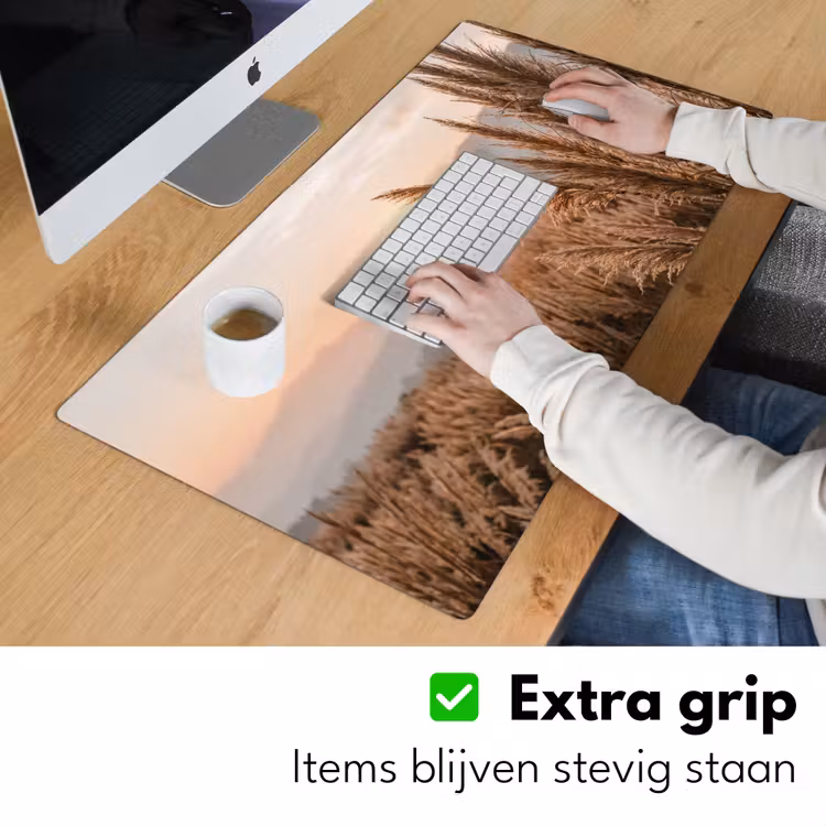 Gras - Veld - Zon - Natuur Muismat XXL klein -sfeer3
