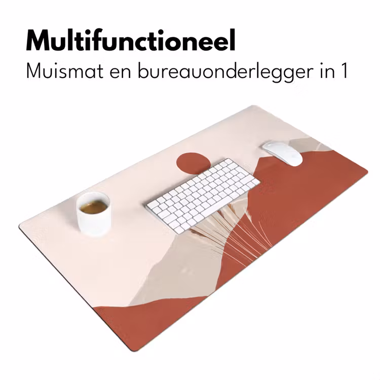 Gras - Landschap - Natuur - Abstract - Beige Muismat XXL klein -sfeer4