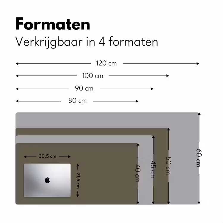 Grijs - Warm - Herfst Muismat XXL klein -sfeer5