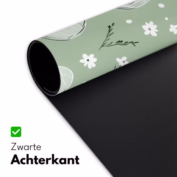 Groen - Eieren - Patroon Muismat XXL klein -sfeer2