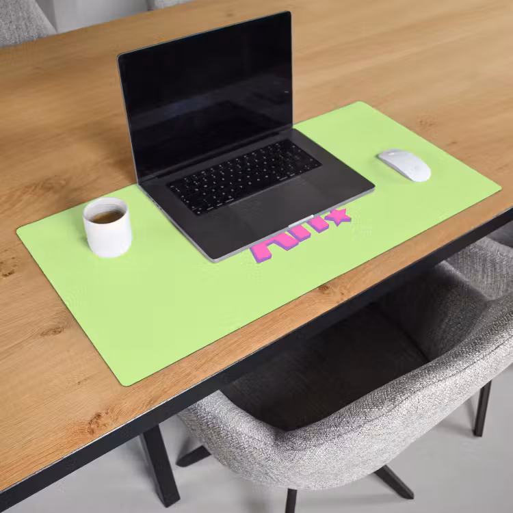 Groen - Neon - Quote Muismat XXL klein -sfeer1