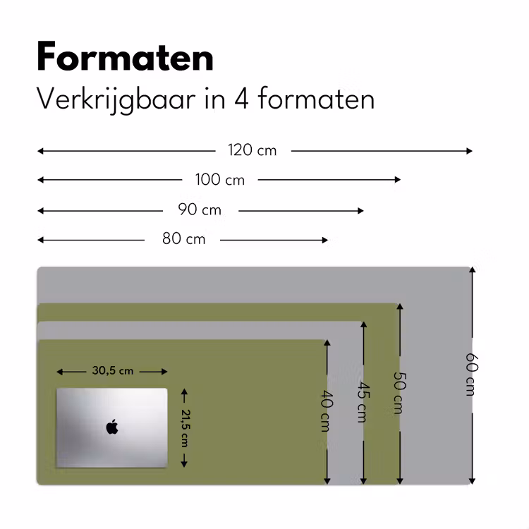 Herbal - Matcha - Groen Muismat XXL klein 681 -sfeer5