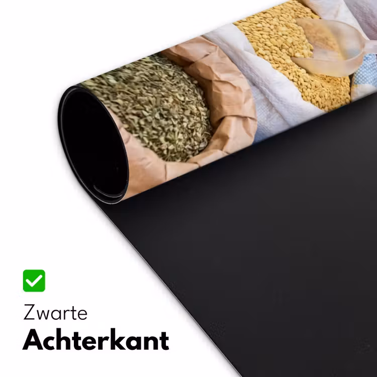 Desk Mat - Herbs - Bags - Market - Kruiden - Zakken - Markt Muismat XXL klein