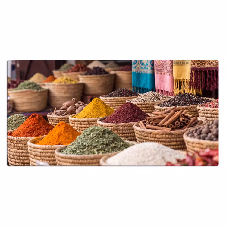Desk Mat - Herbs - Baskets - Oriental - Kruiden - Manden - Oosters Muismat XXL klein