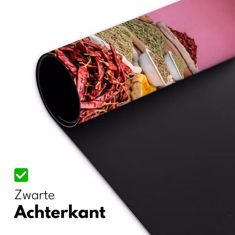 Desk Mat - Herbs - Market - Pink - Kruiden - Markt - Roze Muismat XXL klein