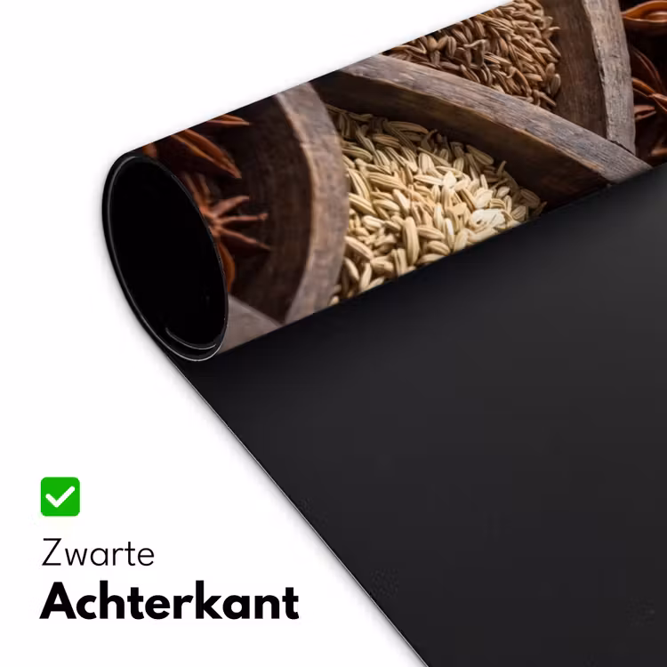 Desk Mat - Herbs - Wood - Food - Kruiden - Houten - Eten Muismat XXL klein