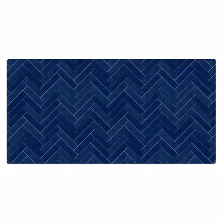 Visgraat - Wandtegel - Donkerblauw - Navy Blue Muismat XXL klein 681 -3d_leeg
