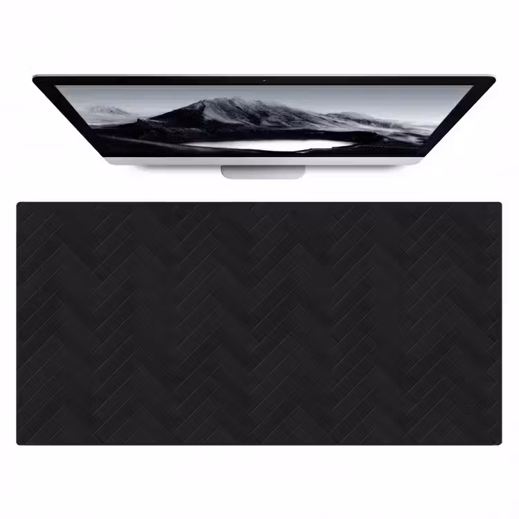 Visgraat - Wandtegel - Mat - Zwart Muismat XXL klein 681 -zzz3d