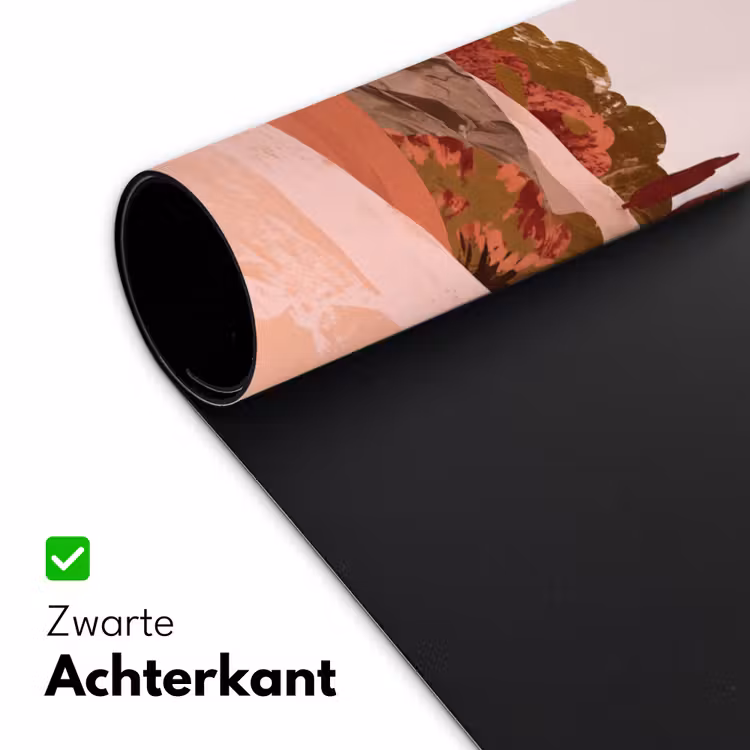 Heuvellandschap - Grafisch - Terracotta Muismat XXL klein -sfeer2