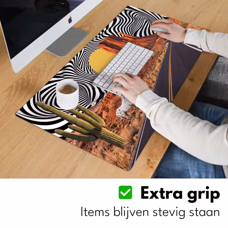 Desk Mat - Horse - Desert - Nature - Paard - Woestijn - Natuur Muismat XXL klein