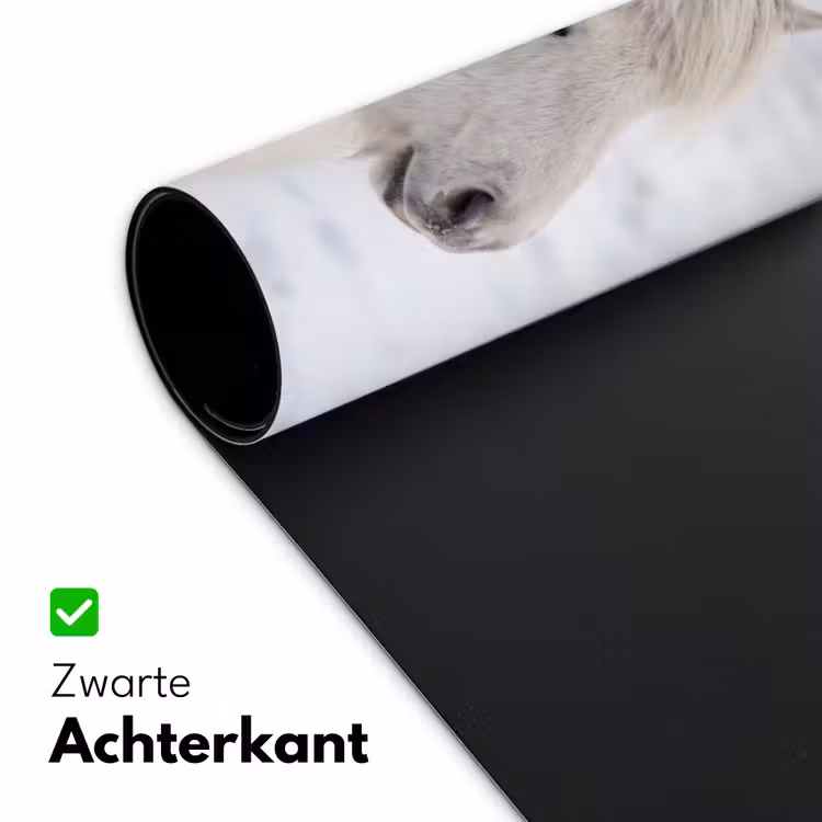 Paard - Kop - Winter - Dieren - Wit Muismat XXL klein -sfeer2