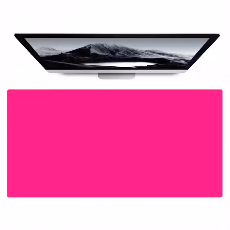 Hot - Fuchsia - Roze Muismat XXL klein 681 -zzz3d