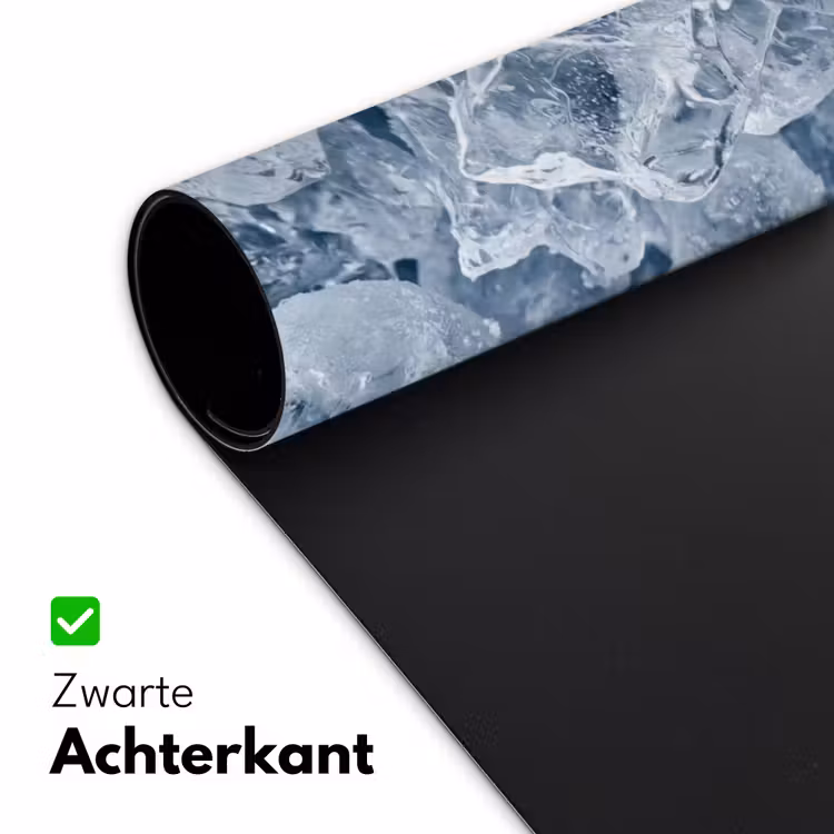 Ijsblokjes - Water - Blauw Muismat XXL klein -sfeer2