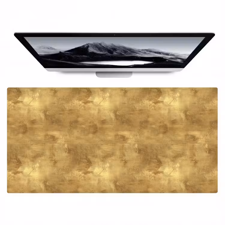 Industrieel - Textuur - Goud Muismat XXL klein 681 -zzz3d