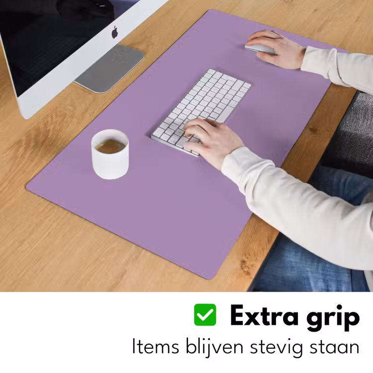 Interieur - Paars - Kleuren - Paarse - Kleur - Effen Muismat XXL klein -sfeer3