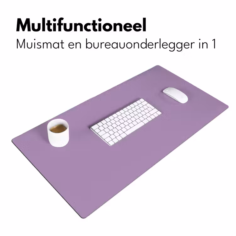 Interieur - Paars - Kleuren - Paarse - Kleur - Effen Muismat XXL klein -sfeer4