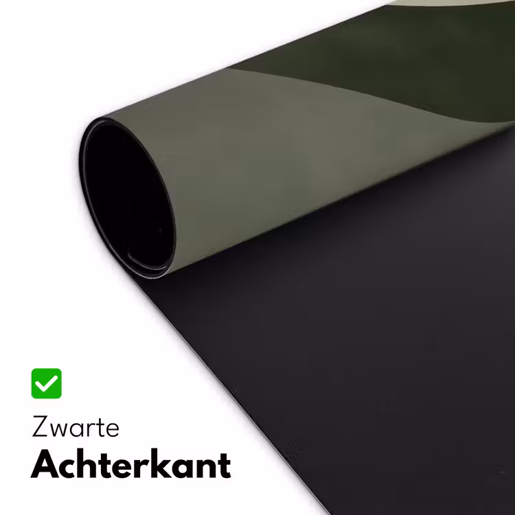Japandi - Groen - Abstract - Modern Muismat XXL klein -sfeer2