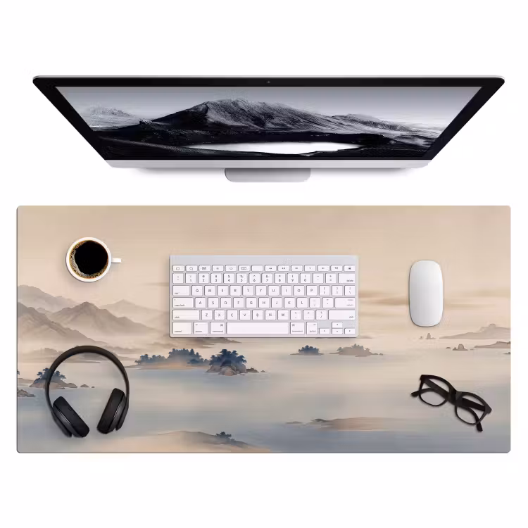 Japans - Landschap - Beige Muismat XXL klein -3d