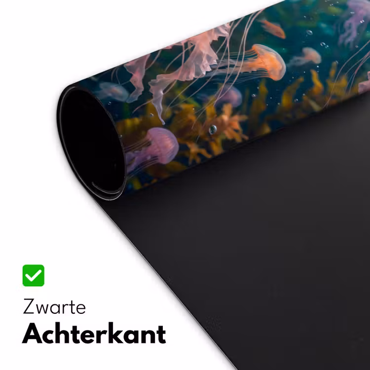 Kwal - Roze - Onderwater - Zeeleven - Dieren Muismat XXL klein -sfeer2