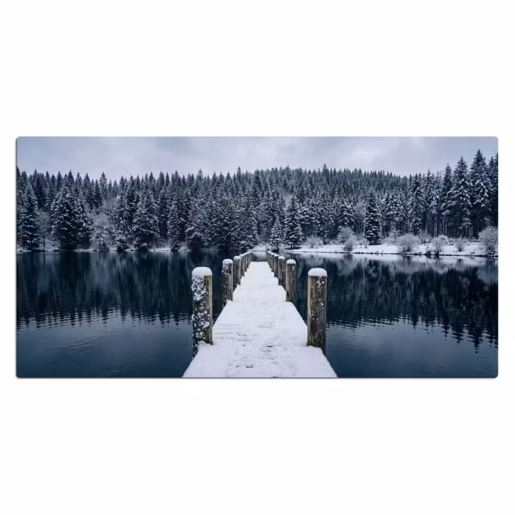 Steiger - Meer - Sneeuw - Bergen - Rustgevend Muismat XXL klein -3d_leeg