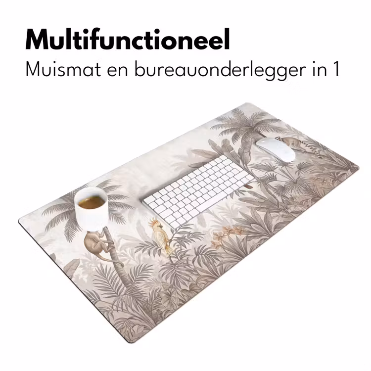 Jungle - Dieren - Palmbomen Muismat XXL klein -sfeer4