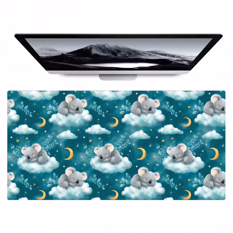 Koala's - Betoverend - Blauw Muismat XXL klein 681 -zzz3d