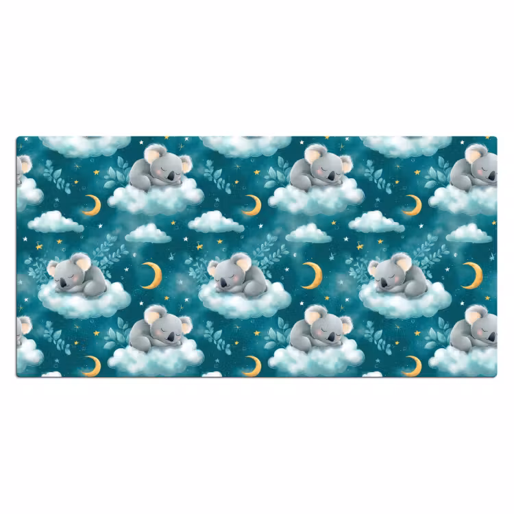 Koala's - Betoverend - Blauw Muismat XXL klein 681 -3d_leeg