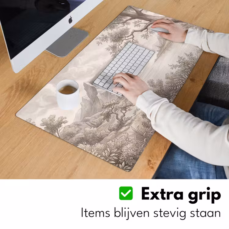Landschap - Bergen - Meer - Natuur Muismat XXL klein -sfeer3