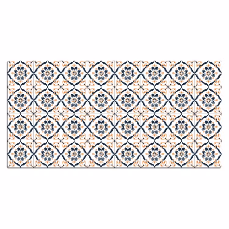 Bladvorm - Patroon - Kleurrijk Muismat XXL klein 681 -3d_leeg