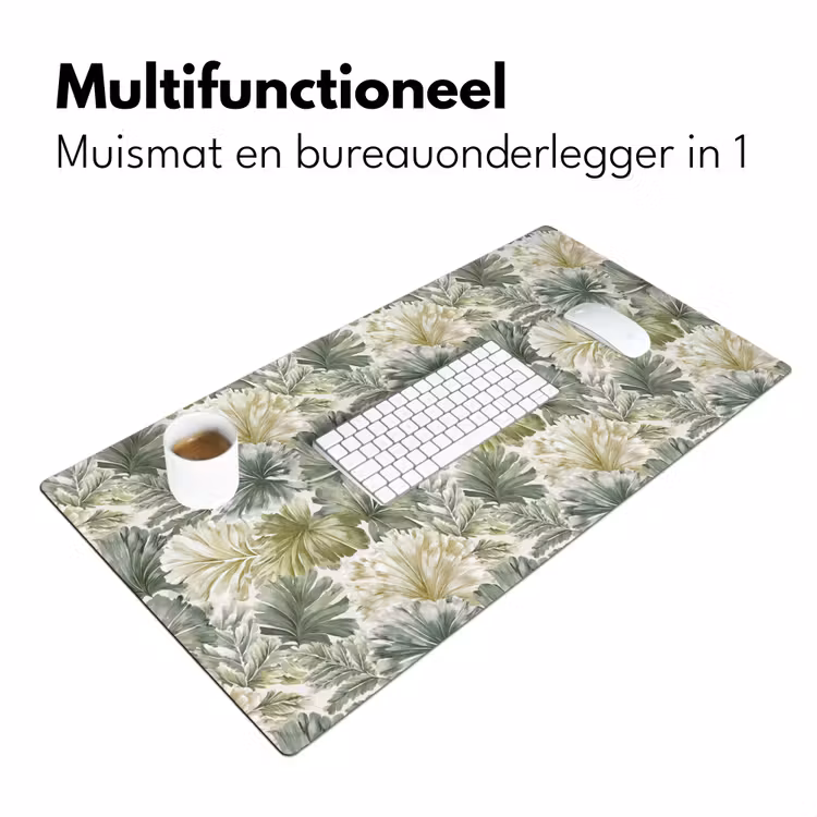Bladeren - Botanisch - Groen Muismat XXL klein 681 -sfeer4