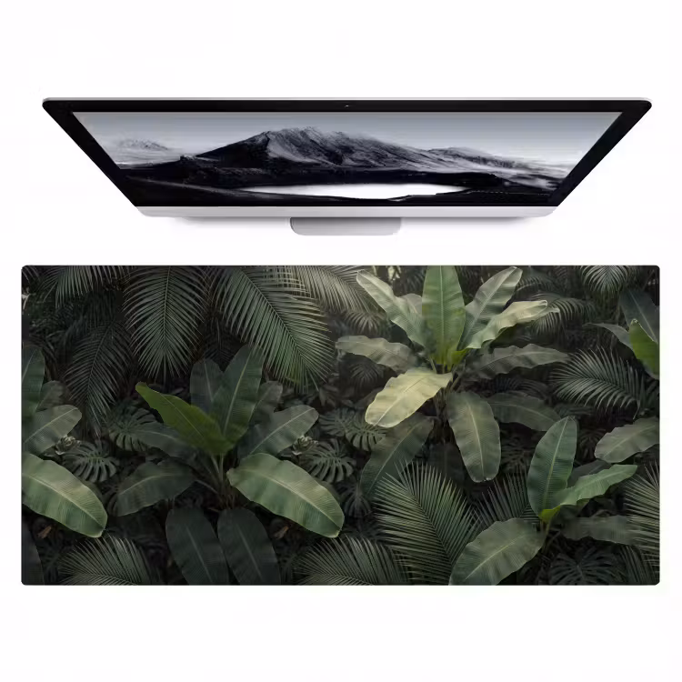 Bladeren - Groen - Tropisch - Natuur Muismat XXL klein -zzz3d