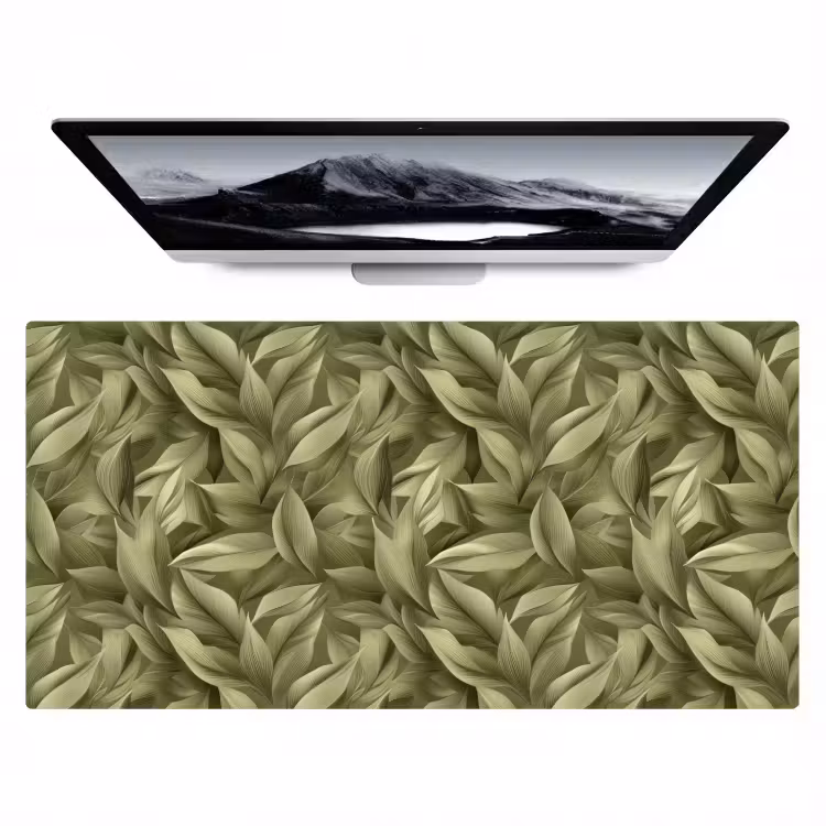 Bladeren - Modern - Groen Muismat XXL klein 681 -zzz3d
