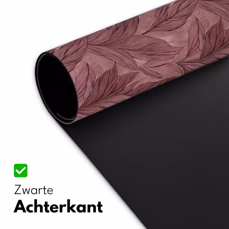 Bladeren - Patroon - Paars Muismat XXL klein 681 -sfeer2