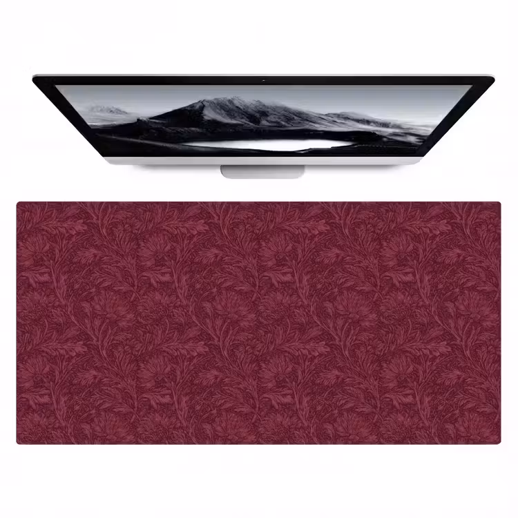 Bladeren - Patroon - Paars Muismat XXL klein 681 -zzz3d